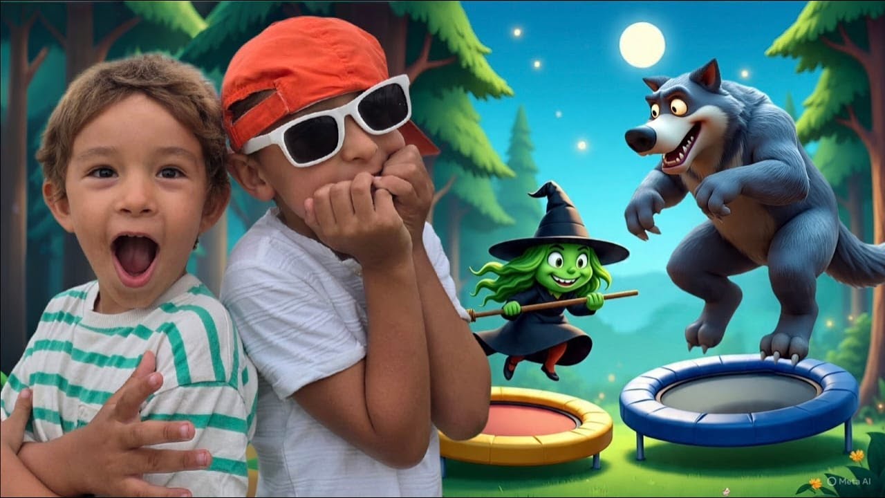 Lobo Mau e Bruxa da Floresta invadem o pula pula