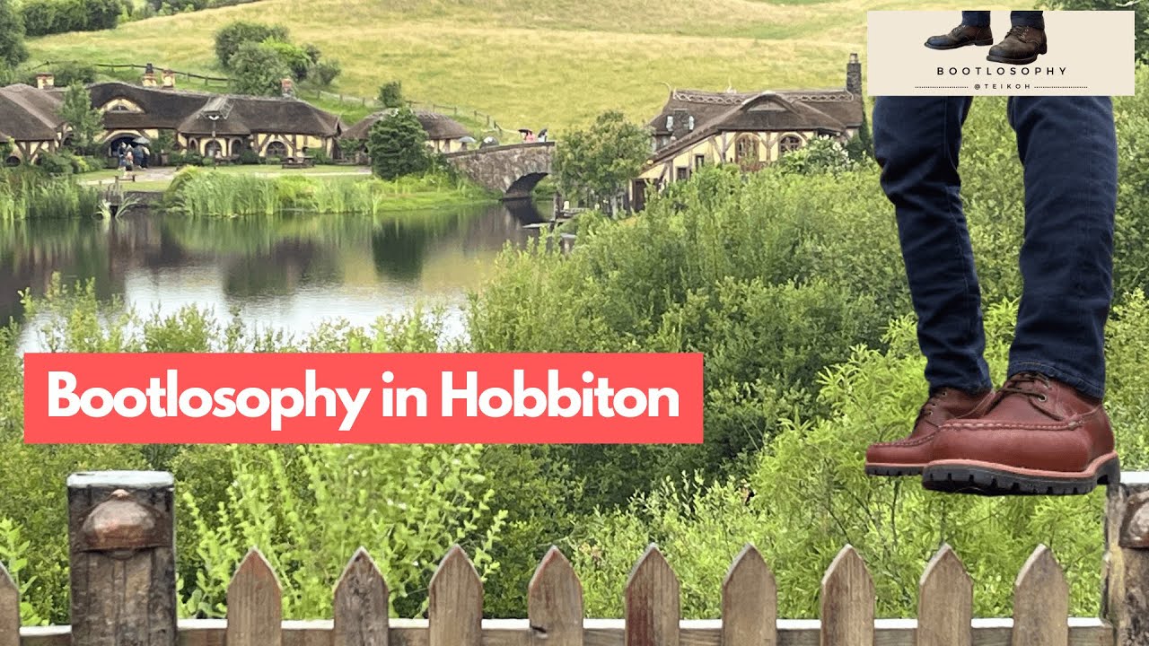 A Day at the Hobbiton Film Set in New Zealand in my Russell Moccasins