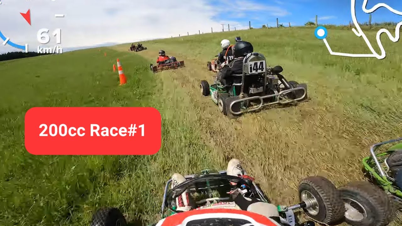 Southern grass kart 200cc lifan points race #1