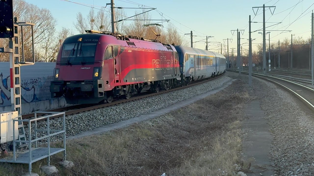 Trainspotting Nordbahn+:Ostbahn: ÖBB1144,1116,2016,4024,4124,CD 1216;  UHD 4K