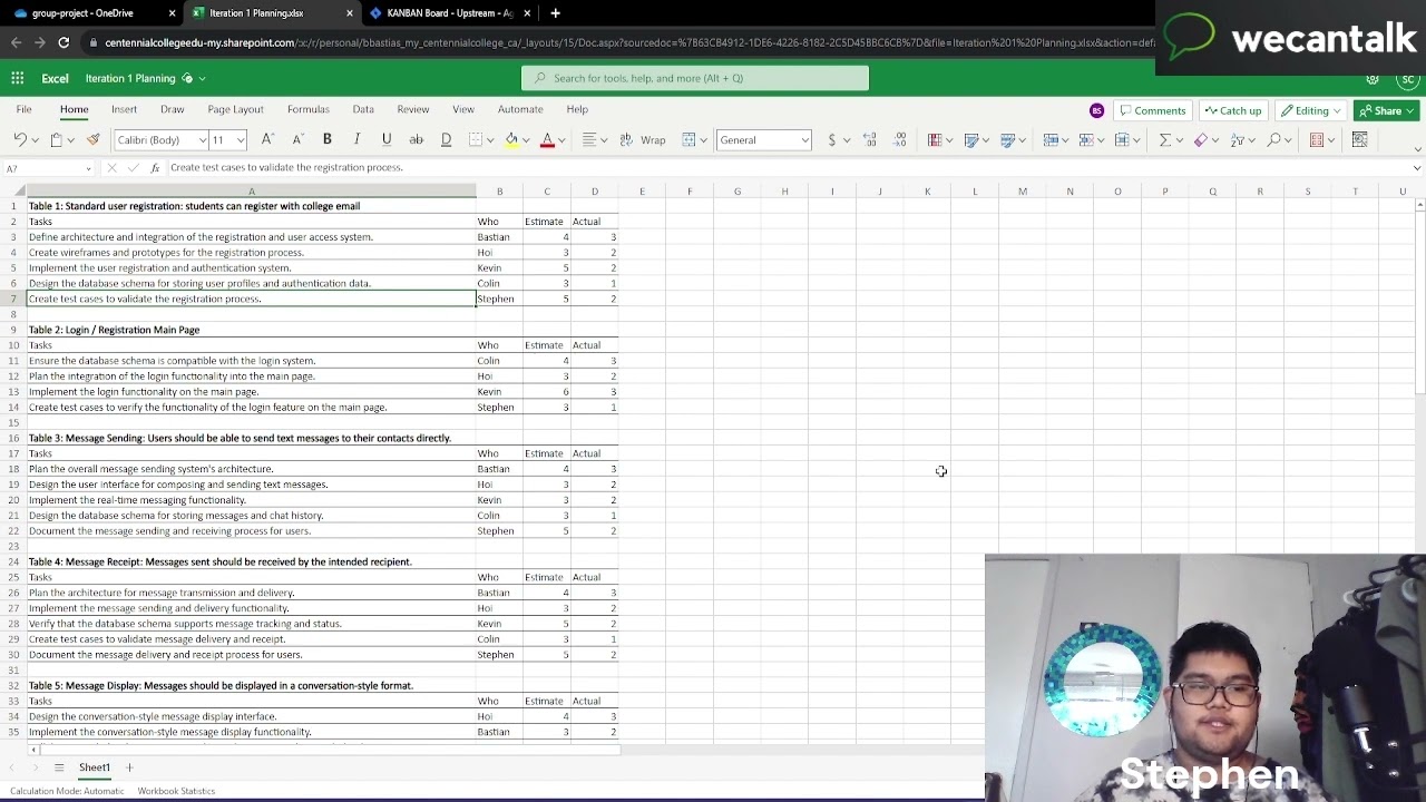 COMP231C452 - iteration planning 1