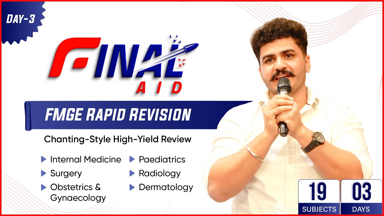 🚀 Final Aid Rapid Revision for FMGE (Chanting Session) — Part 3 | Dr Paras 🔥📚🧠