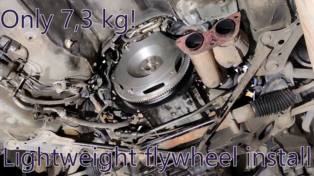 Lexus IS200 lightweight flywheel install