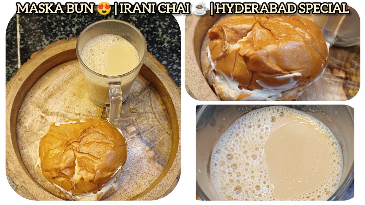 Hyderabad Special Maska Bun & Irani Chai | Famous Irani Cafe Style Bun Recipe | Street Food