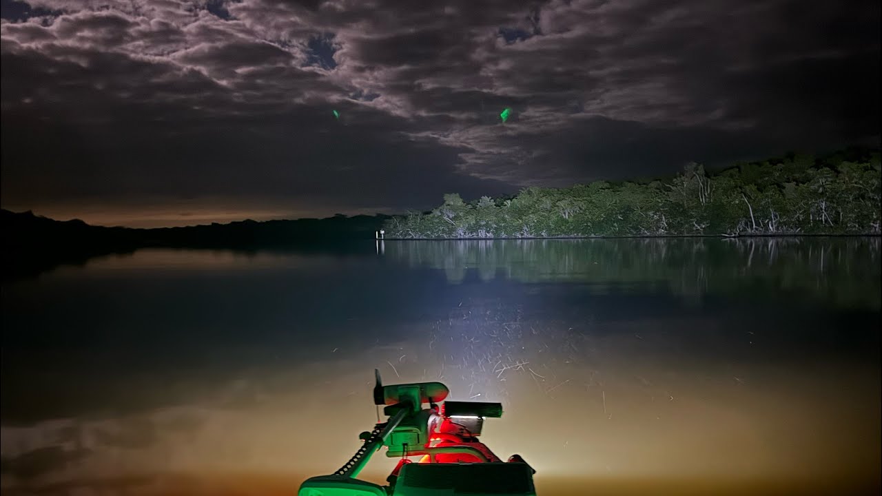 Incredible full moon Gheenoe night ride Roger’s River to the Cutoff and Cabbage Creek Everglades