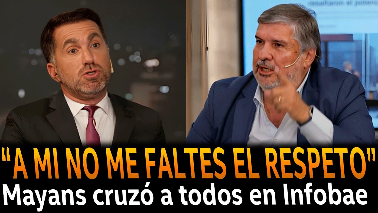 MAYANS le dijo de todo a periodista ensobrado de INFOBAE en la cara