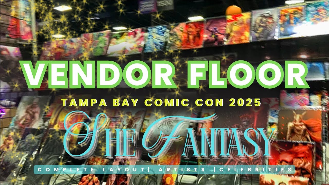 Tampa Bay Comic Con 2025 FULL Vendor Floor #tbcc #vendor #comiccon #merch #art #artist #celebrity