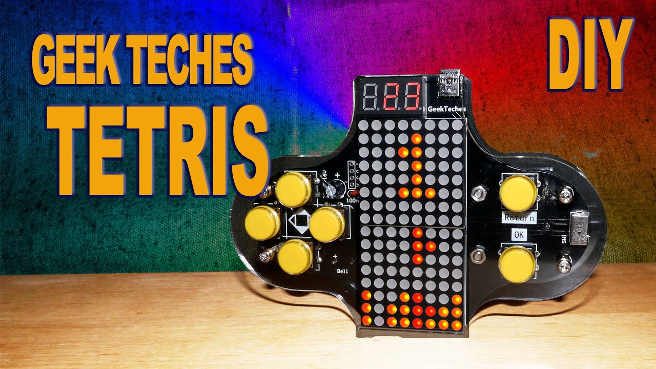 ✅ Geek Teches ⚡ TETRIS GAME CONSOLE Kit V2 - DIY набор собери сам Тетрис.