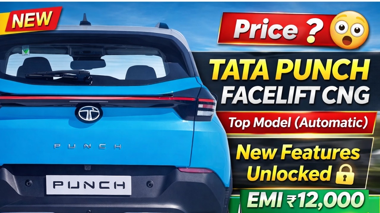 Tata Punch Facelift 2026 Top Model(CNG) | Price, Features & Specs | Punch Facelift EMI Down payment