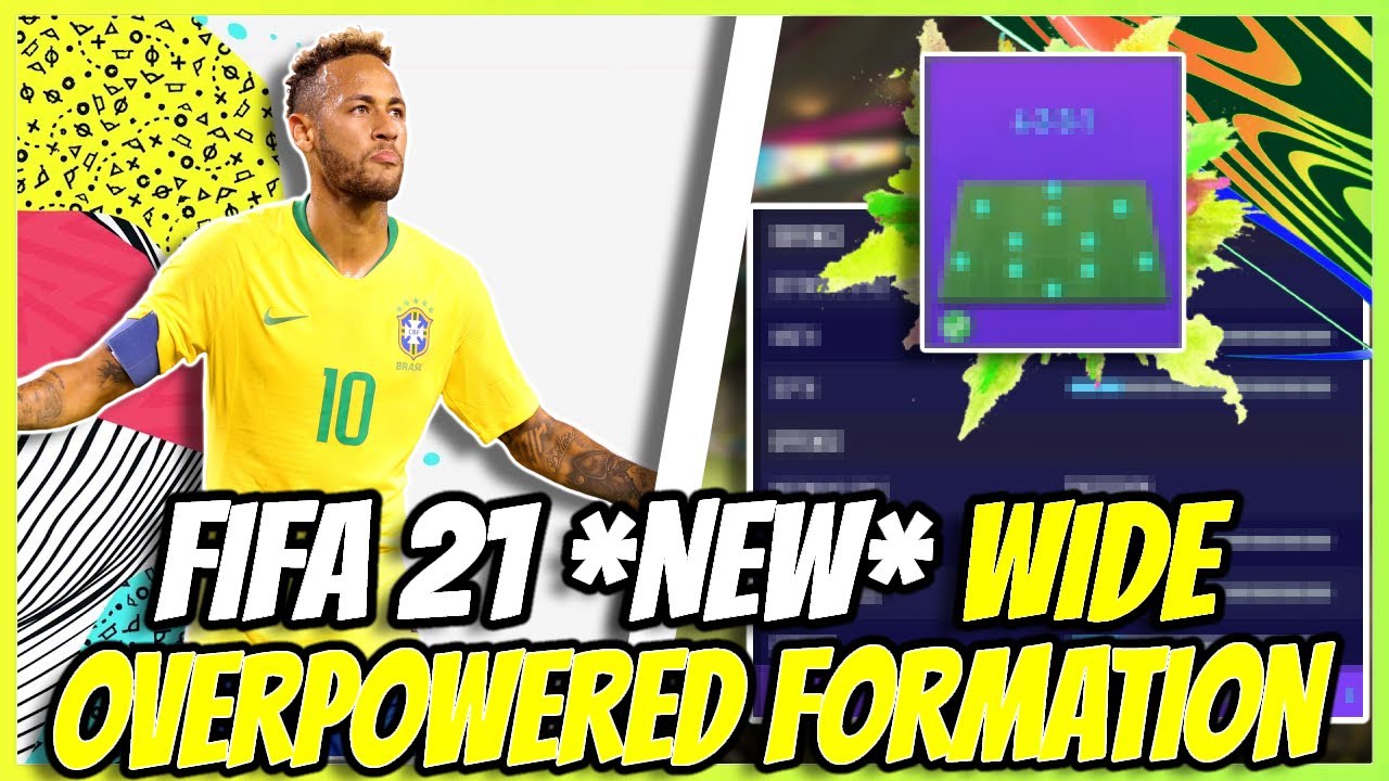 THE NEW MOST *BROKEN* WIDE FORMATION IN FIFA 21!? BEST CUSTOM TACTICS/PLAYER INSTRUCTIONS - FUT 21