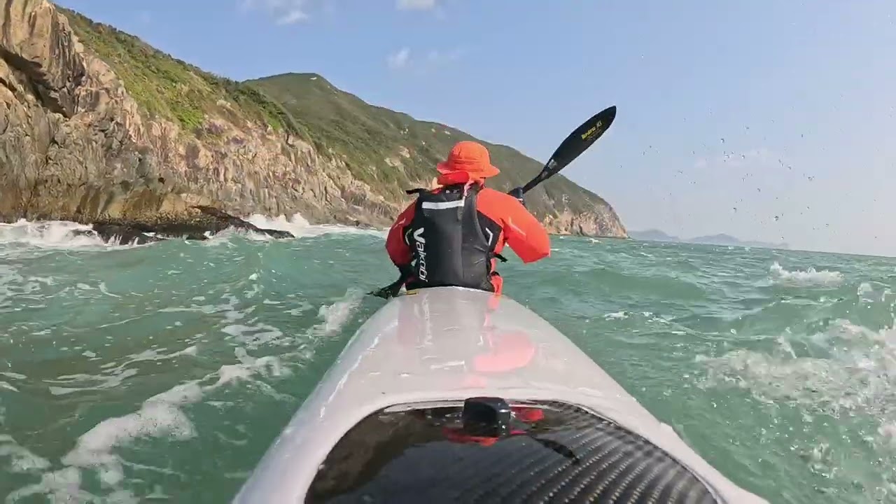 Solo surfski.20260101.Clear Water Bay，HongKong.Fenn bluefin Surfski.