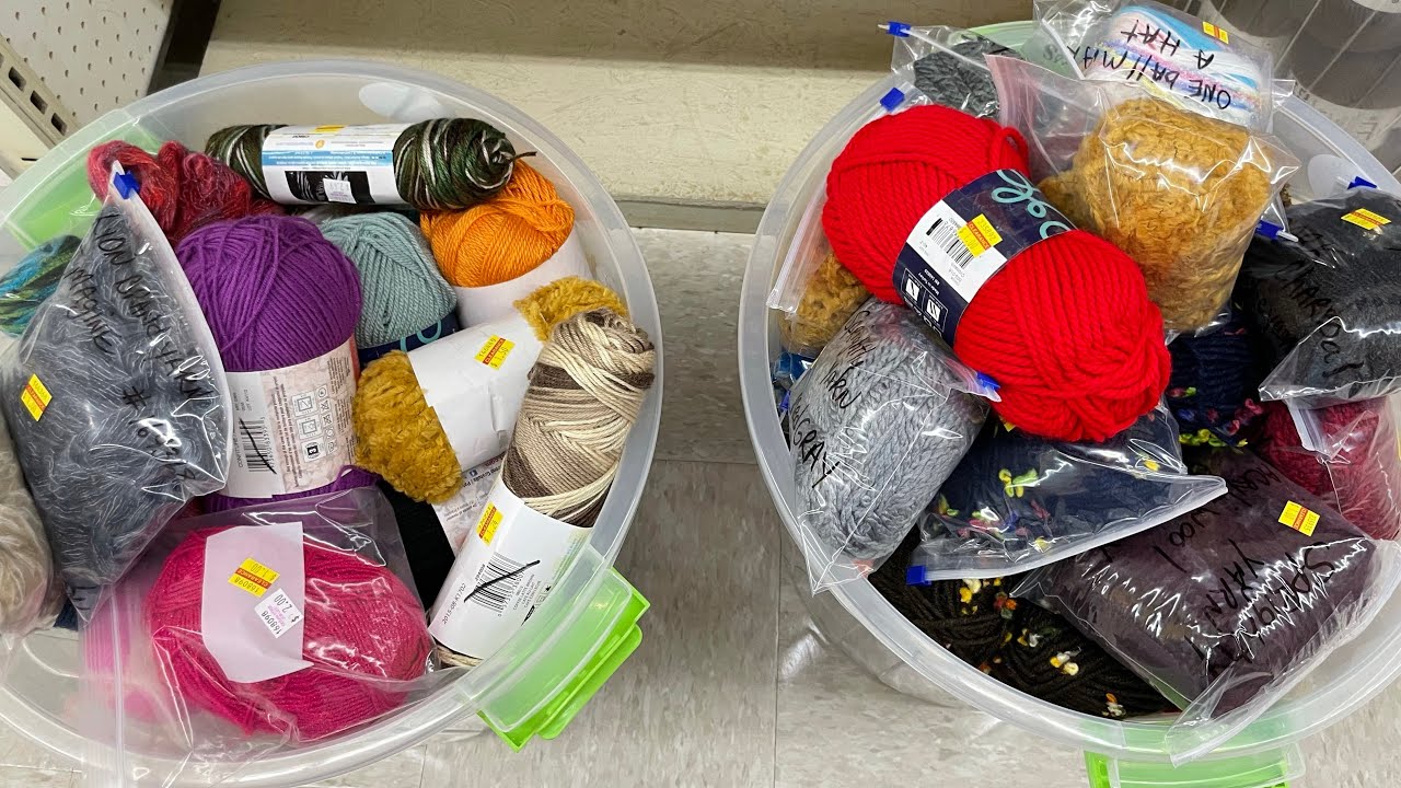 Clearance Yarn! Clearance bins at OSJL?? #clearanceyarn #yarnshopping #affordablycrafty