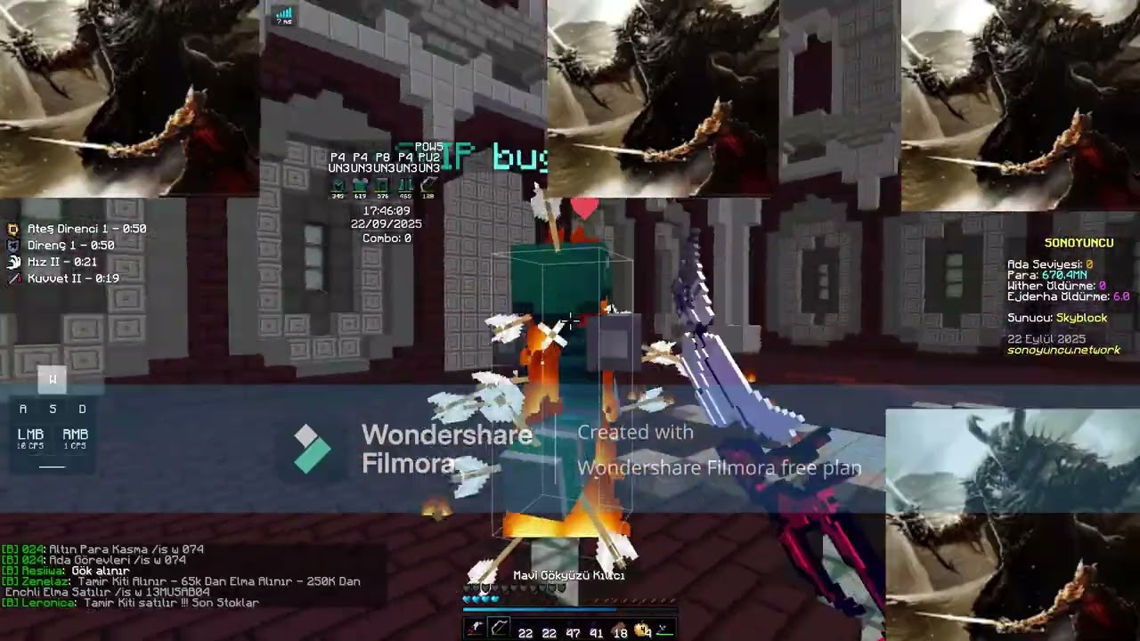 SonOyuncu  SkyBlock Nether PvP :D video atmıyon diyenlere gelsin :)