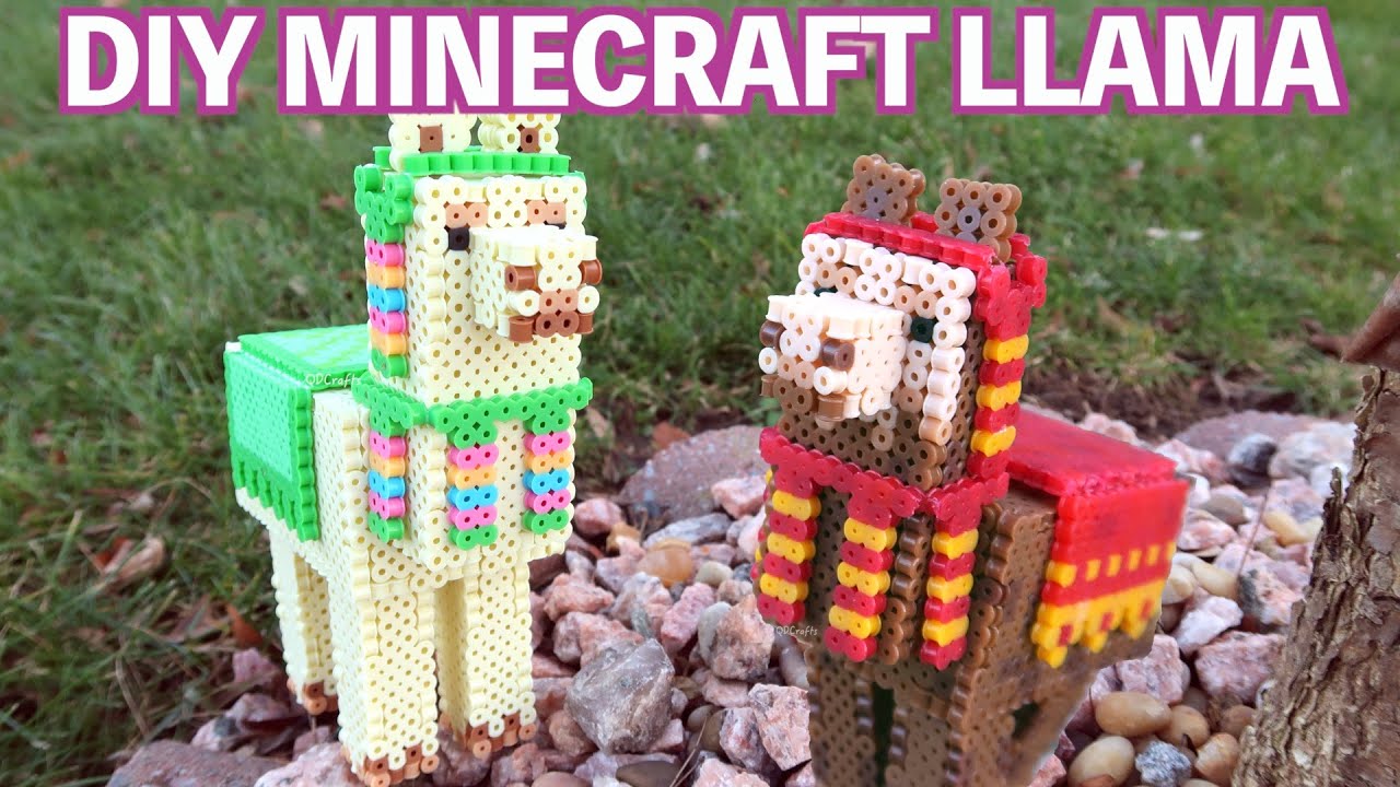 DIY Minecraft Llama Perler Bead Figure (FULL TUTORIAL)