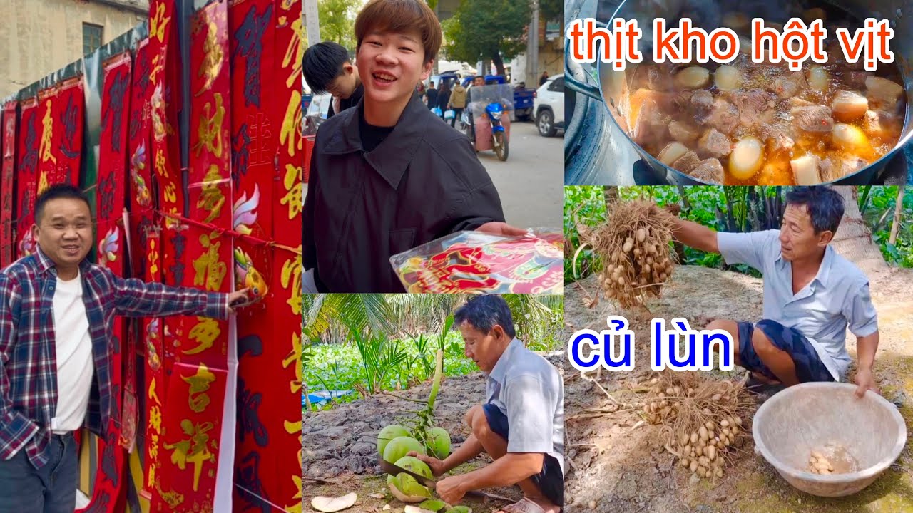 [1123]Chiều 27Tết Đi Mua Câu Đối_Cha Mẹ Ở Việt Nam Cũng Dọn Dẹp Đón Tết.