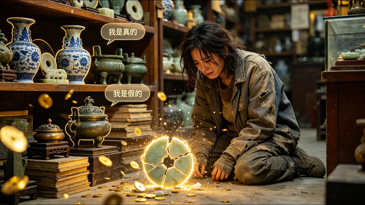 💎 Broken jade awakens mind-reading! She hears antiques, plants, animals &mdash; picks bargains, gets rich.