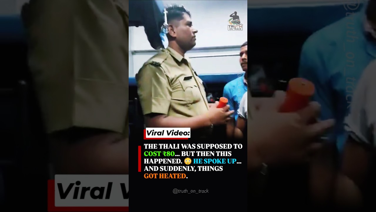 ₹80 Thali For ₹150? Passengers Question Alleged Overcharging On Train #shorts #indianrailways