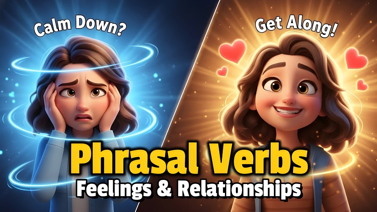 Important Feelings & Relationships Phrasal Verbs for Real-Life English Conversations (A2–B1)