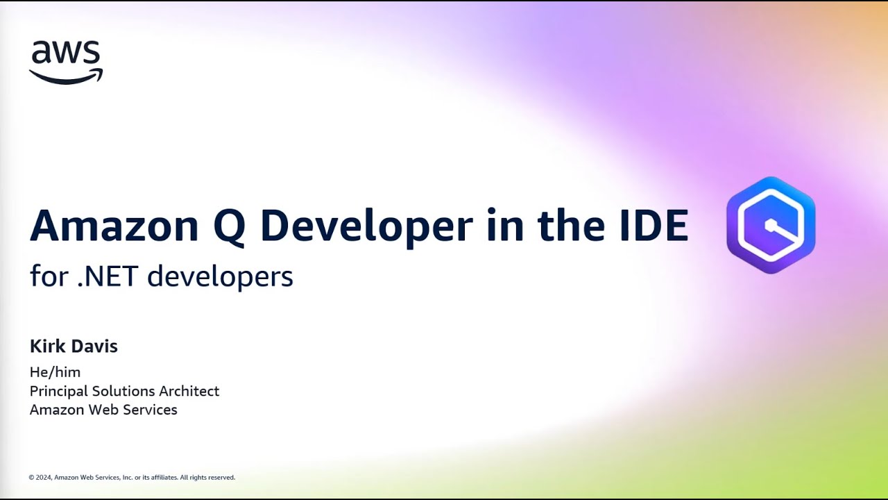 Amazon Q Developer for .NET in the IDE | Amazon Web Services