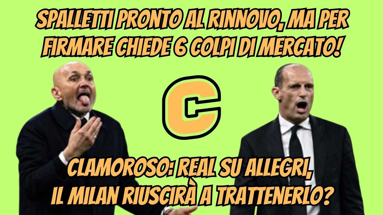 #Spalletti pronto al rinnovo con la #Juve, ma per firmare chiede 6 colpi di #mercato!