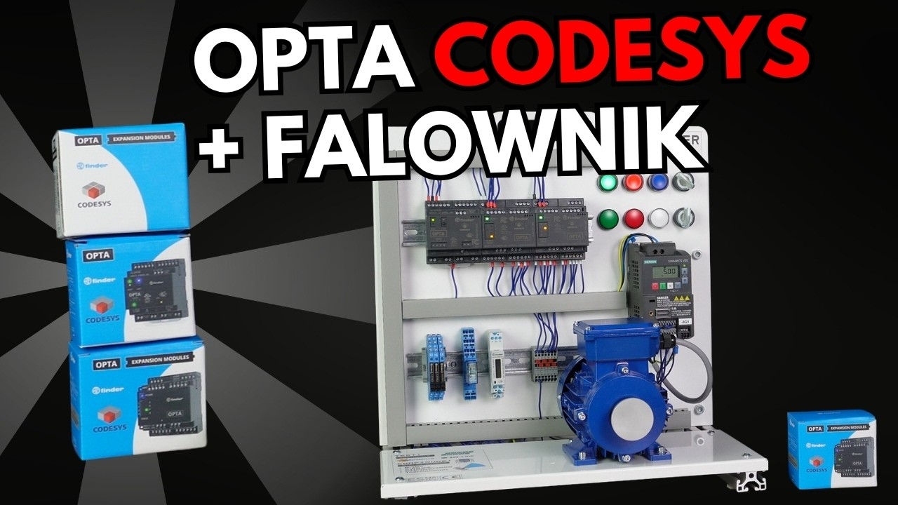 Jak sterować falownikiem w Codesys - wyjścia cyfrowe | Finder OPTA, Moduły rozszerzeń EMR, SSR
