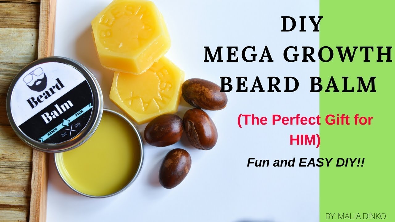 DIY BEARD BALM FOR COARSE and CURLY HAIR || AFRO