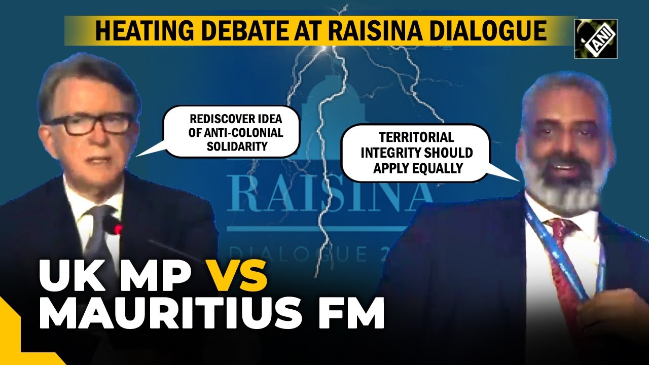 Mauritius FM Vs UK MP | Heating debate over Territorial integrity at Raisina Dialogue 2024