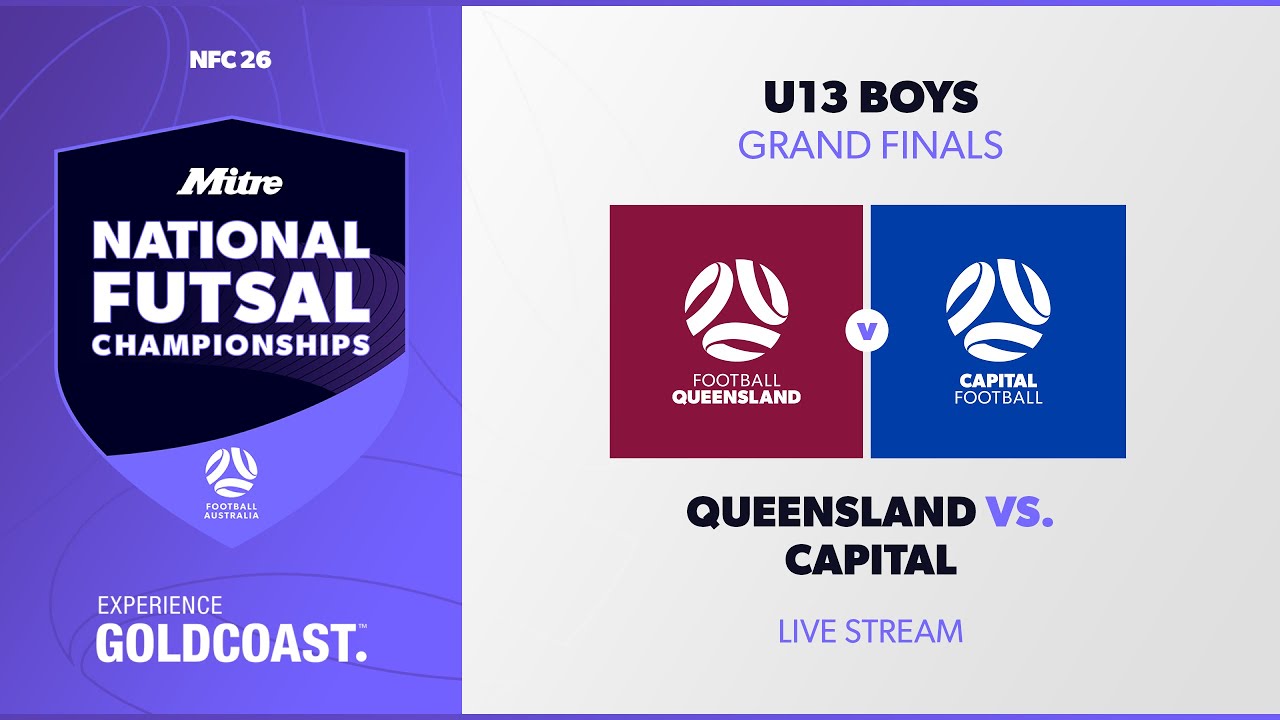 Queensland vs. Capital | Grand Finals U13 Boys | 2026 Mitre National Futsal Championships
