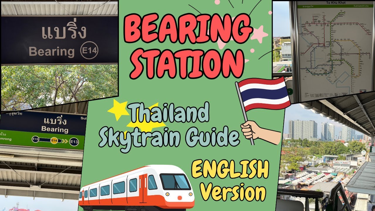 Skytrain in Thailand (Bearing Station)