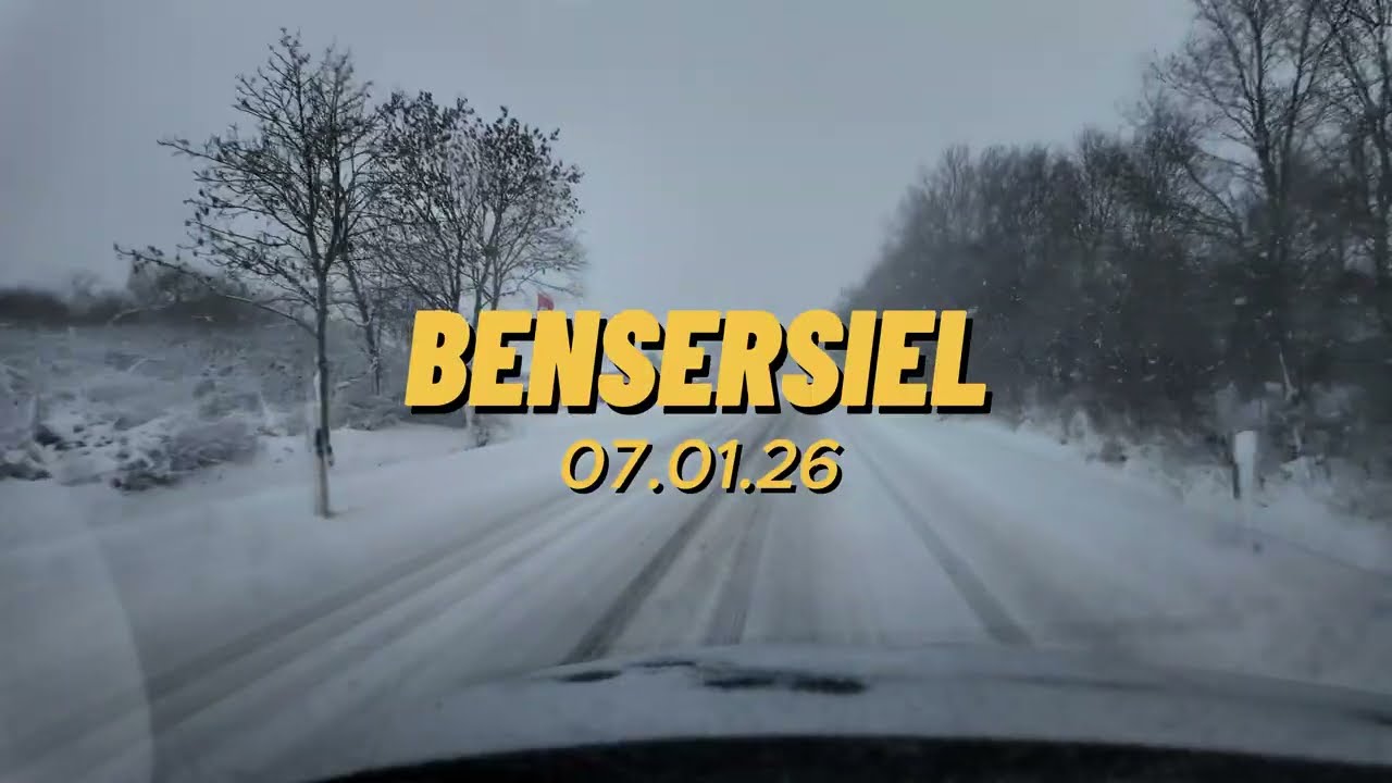 Bensersiel im Schneesturm!