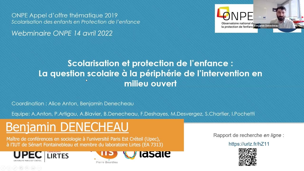 Articuler recherches et pratiques | Scolarisation et protection de l'enfance