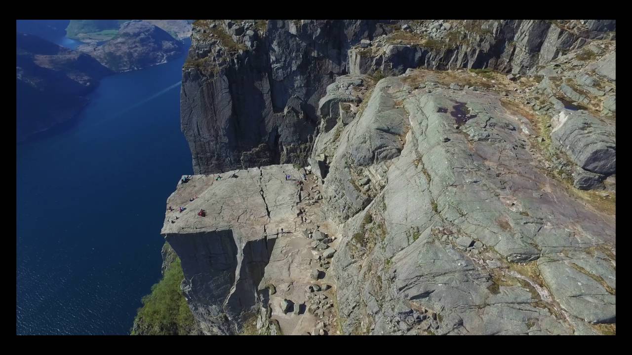 Aerial Preikestolen (pulpit Rock)  in 4K