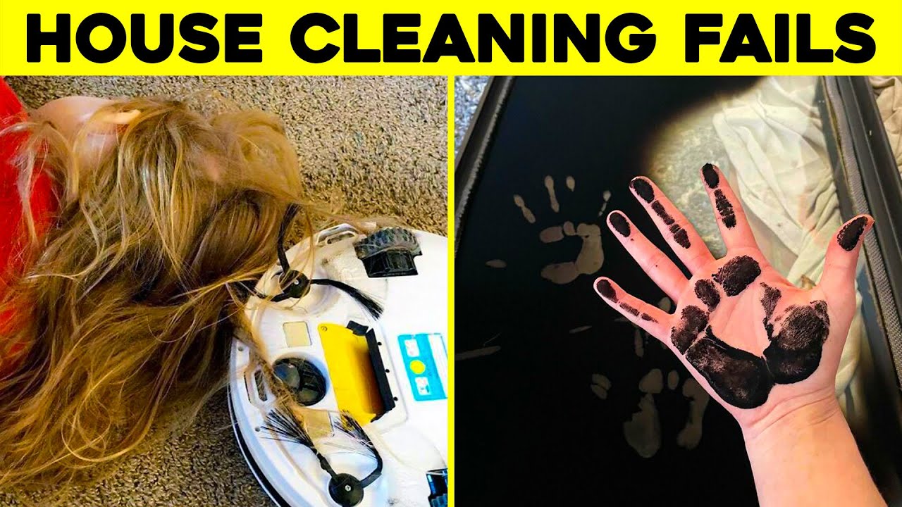 People Had A Worse Day Than You While Trying To Clean Their Home