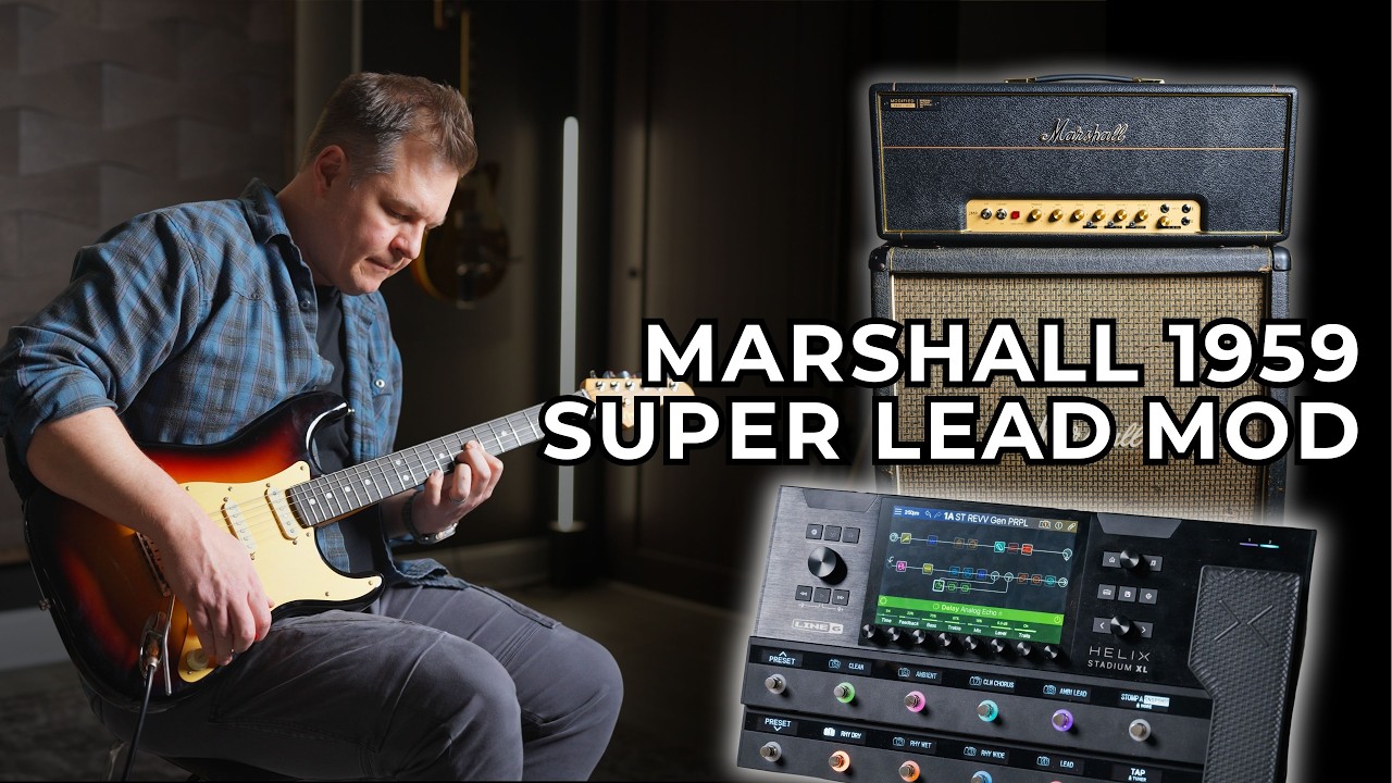 We put our Marshall 1959 Super Lead Modified in the Line 6 Stadium // Tone Match Stadium presets