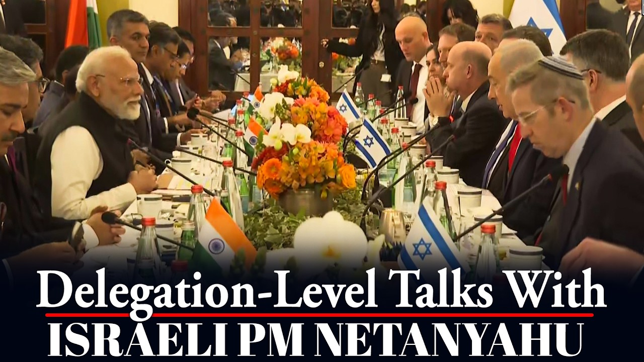 LIVE: PM Modi holds delegation-level talks with Israel PM Benjamin Netanyahu | India-Israel ties