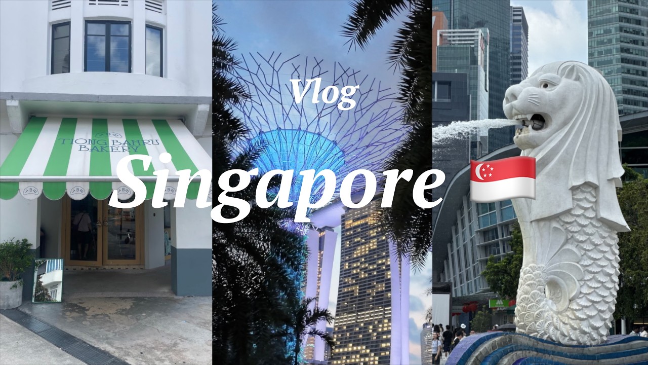 【Vlog】3泊4日の初海外&シンガポール旅行！🇸🇬グルメと観光を大満喫！｜費用公開