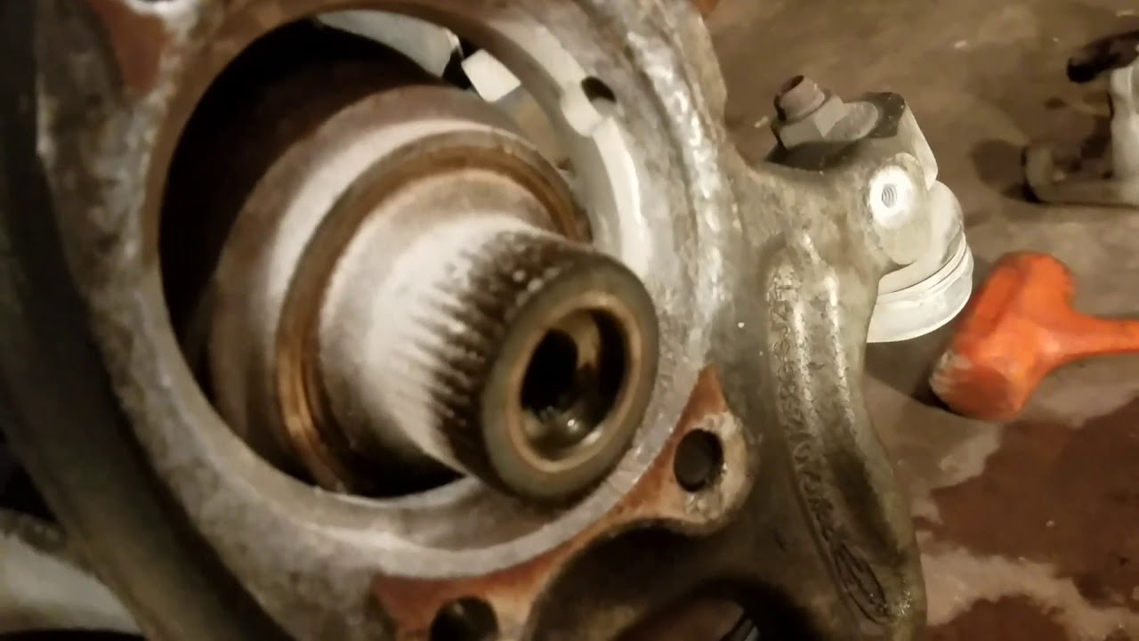 B8 Audi A4 wheel bearing hub replacement Pt. 2