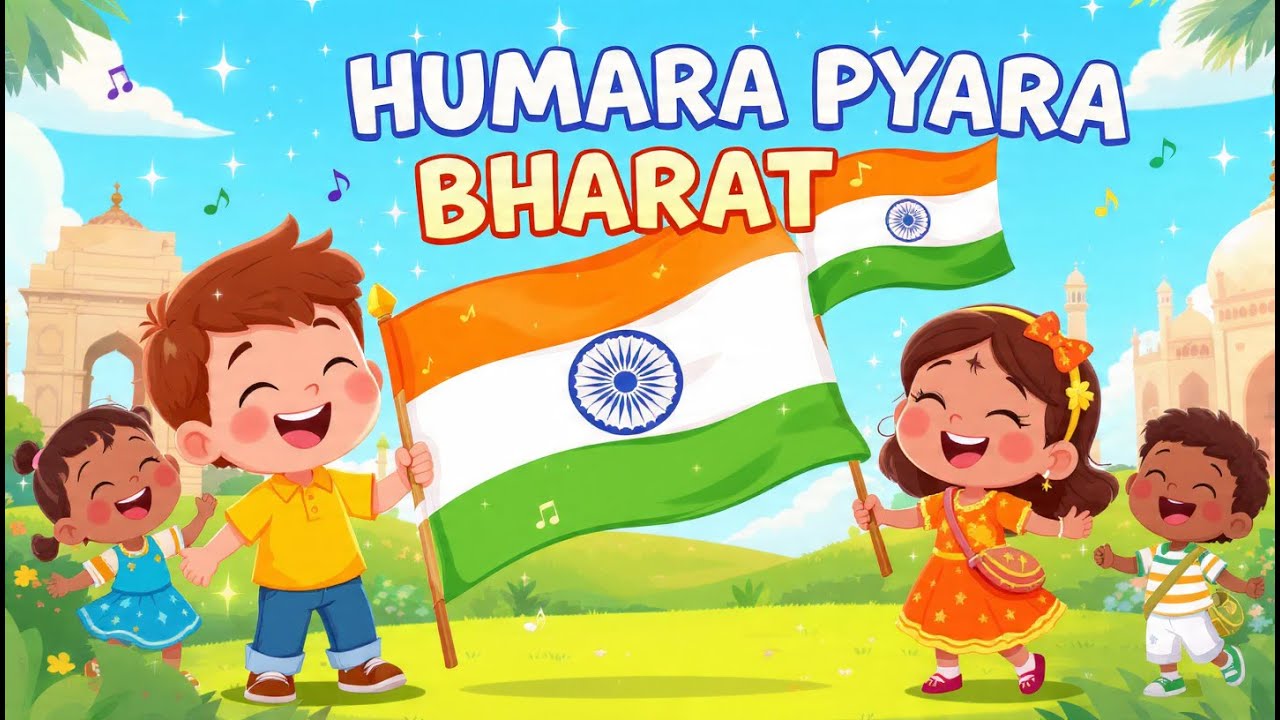 हमारा प्यारा भारत – Deshhakti Song for Kids | Republic Day Special 🇮🇳