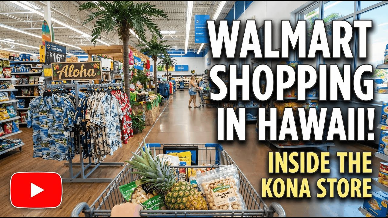 Shopping Inside Walmart - Kona, Hawaii