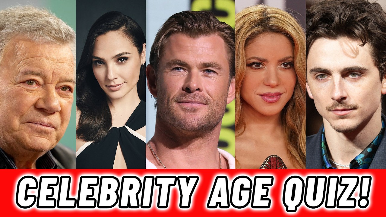Most People Won't Get These 50 Celebrity's Ages! | Celebrity Age Quiz