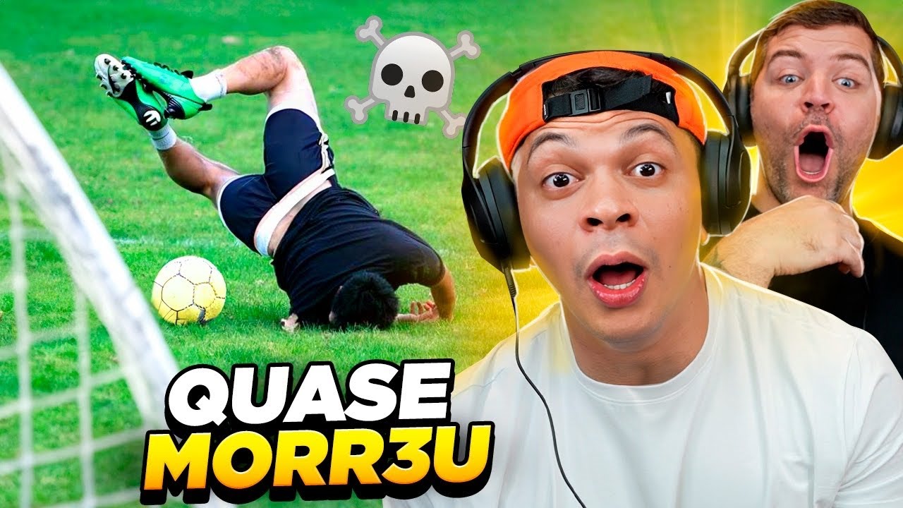 DEU O VOLEIO E SE ARREBENTOU NO CH&Atilde;O 😂 *gol dos inscritos*