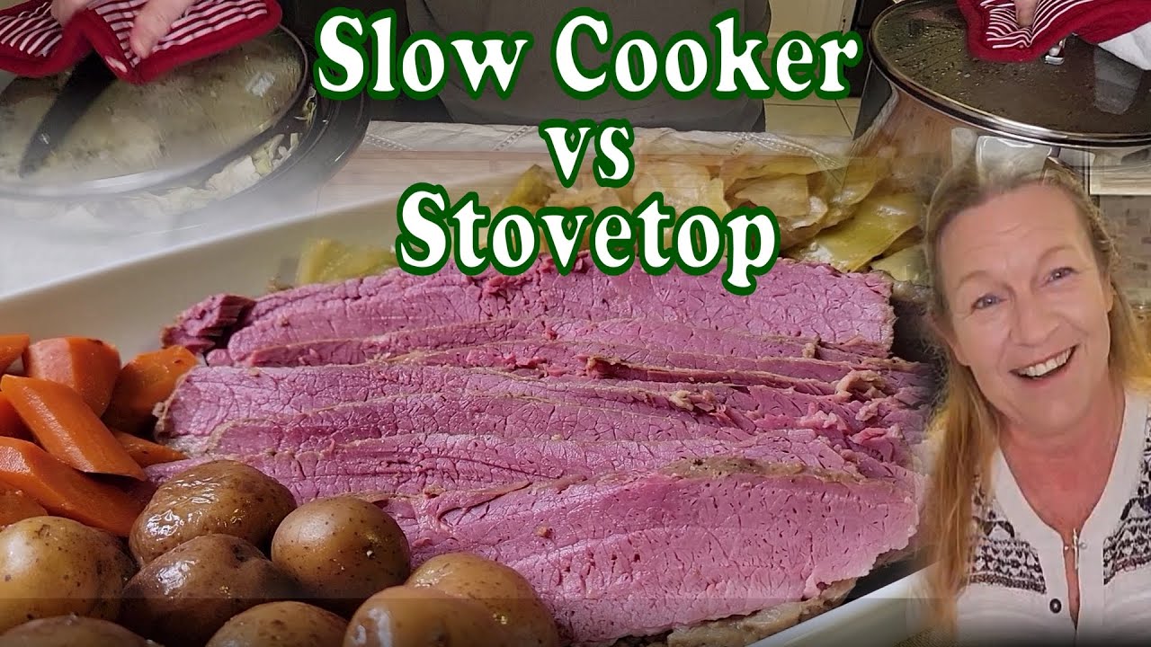 Guinness Beer Corned Beef & Cabbage Recipe with Potatoes and Carrots for St Patricks Day Meal