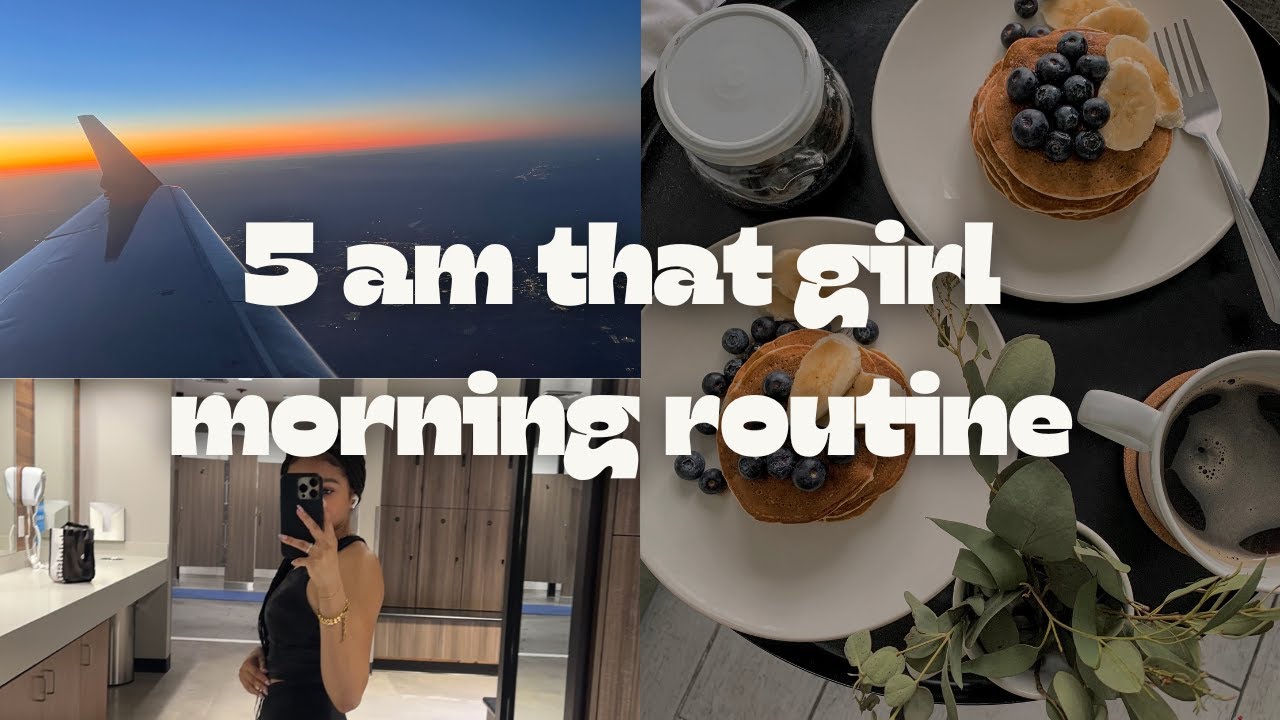 trying the VIRAL 5AM THAT GIRL morning routine 🌟🩰 productive, realistic, healthy habits