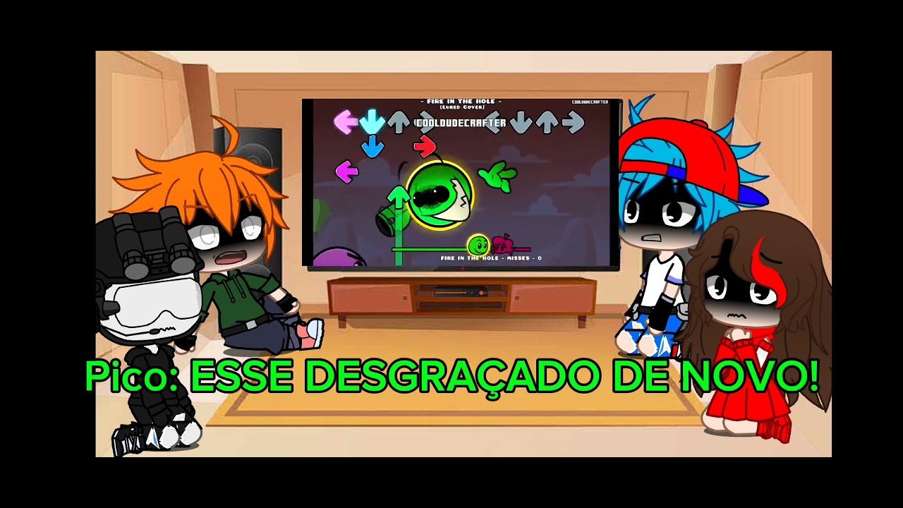 FNF React Fire In The Hole Mod (Gacha Reaction) - Part 2