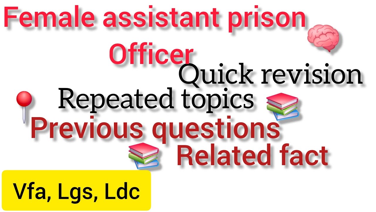 Female assistant prison officer classes 📚previous questions📌related fact📚