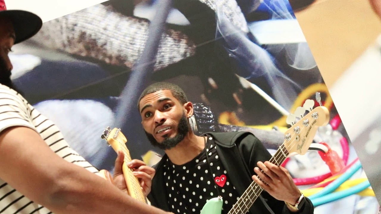 Jairus Mozee Rob Gueringer Soulful jam Namm 2019 Fender booth