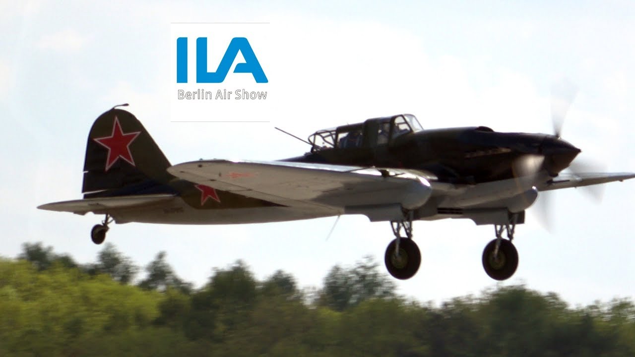 4Kᵁᴴᴰ Ilyushin IL-2 Sturmovik - First Flight over Berlin after End of World War II @ ILA 2018