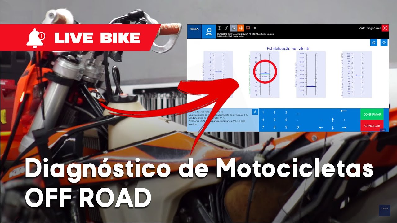 Diagnóstico de Motocicletas OFF ROAD - Scanner TEXA