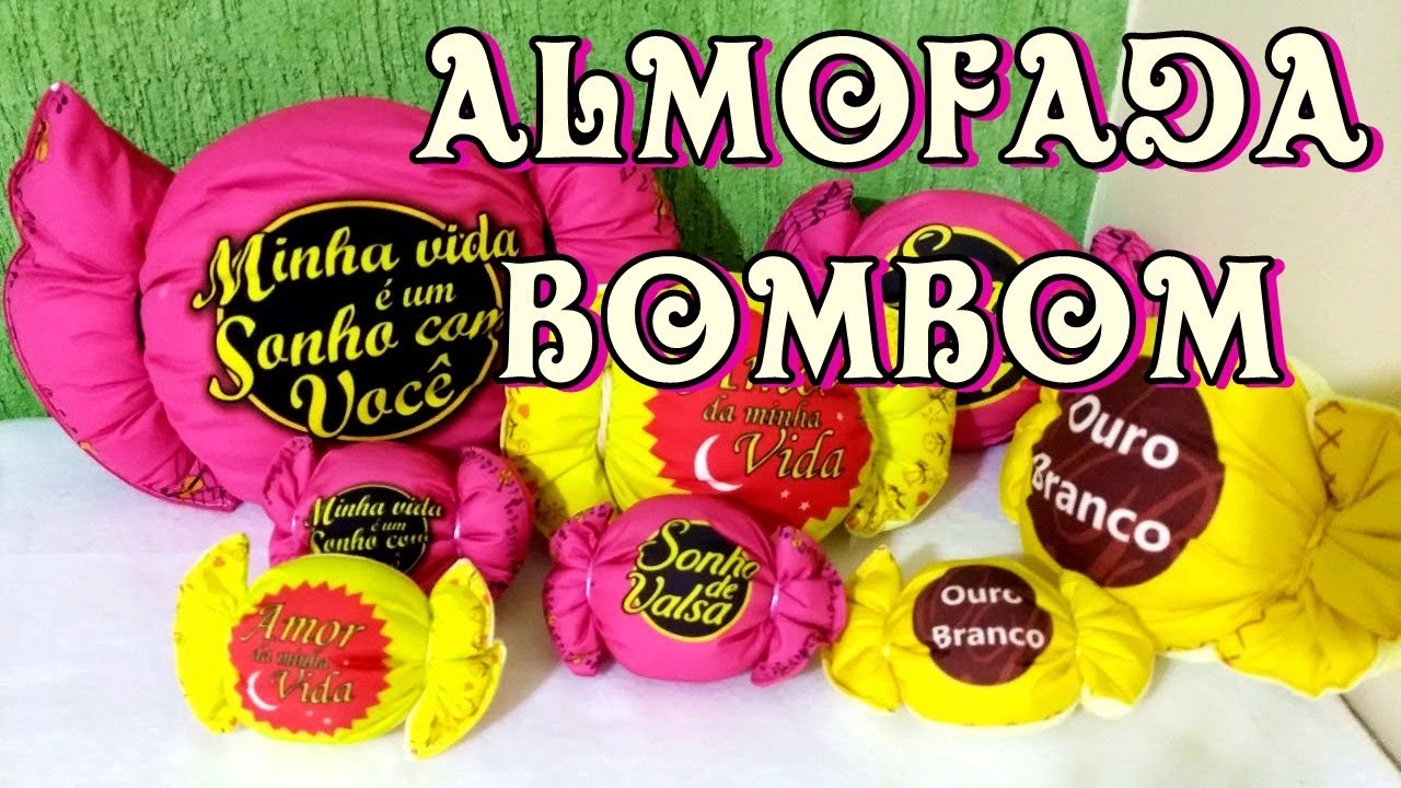 Almofada em Formato de Bombom