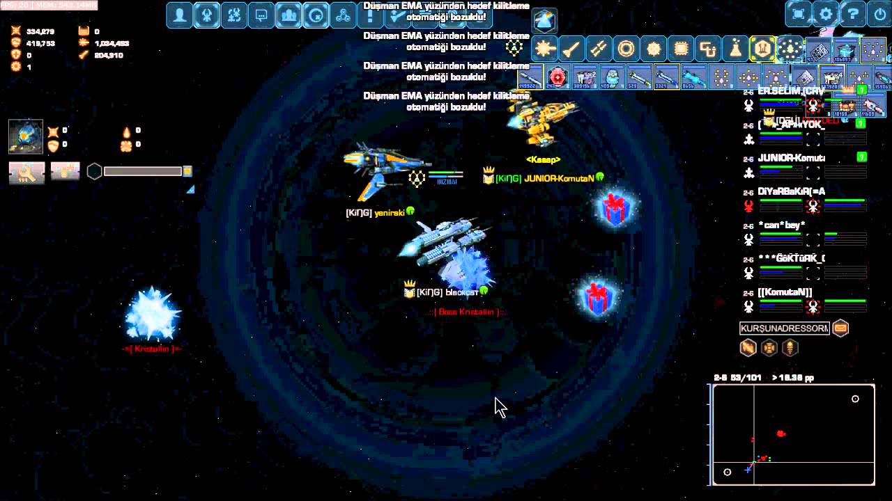 DARKORBİT TR2 SERVER KİNG KLANI EİC TOUR